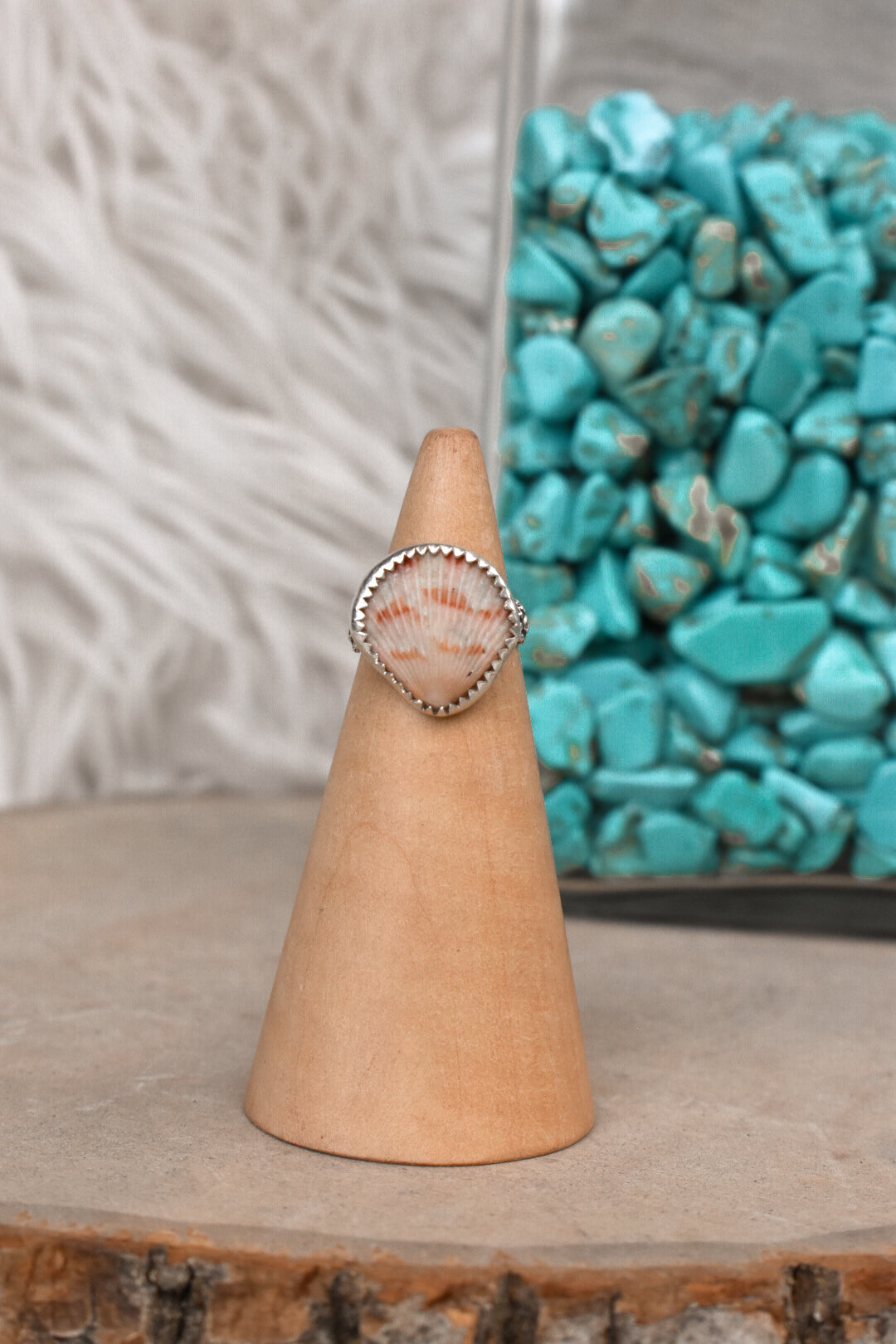 the flower shell ring size 5