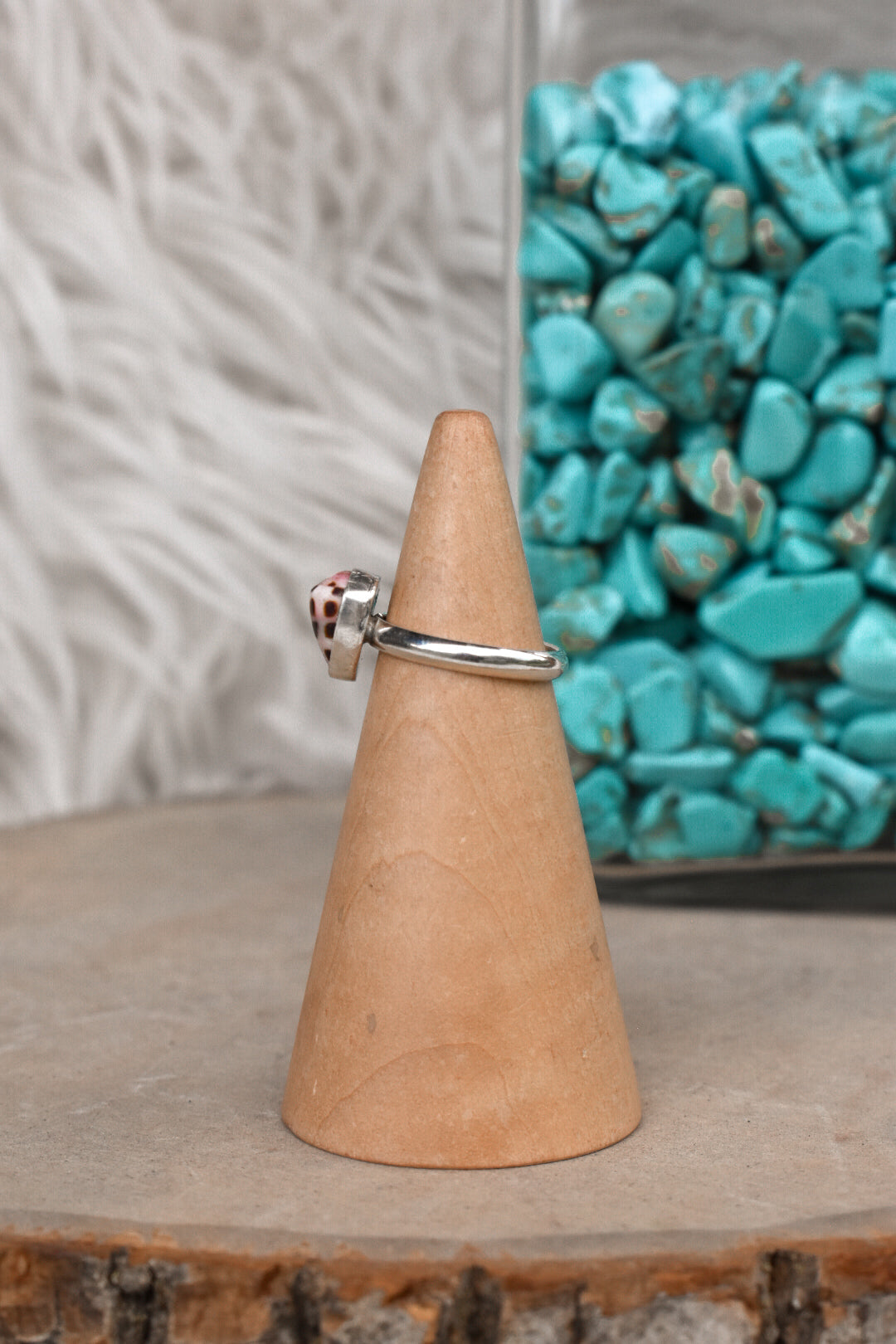 the hebrew cone shell ring size 6.5