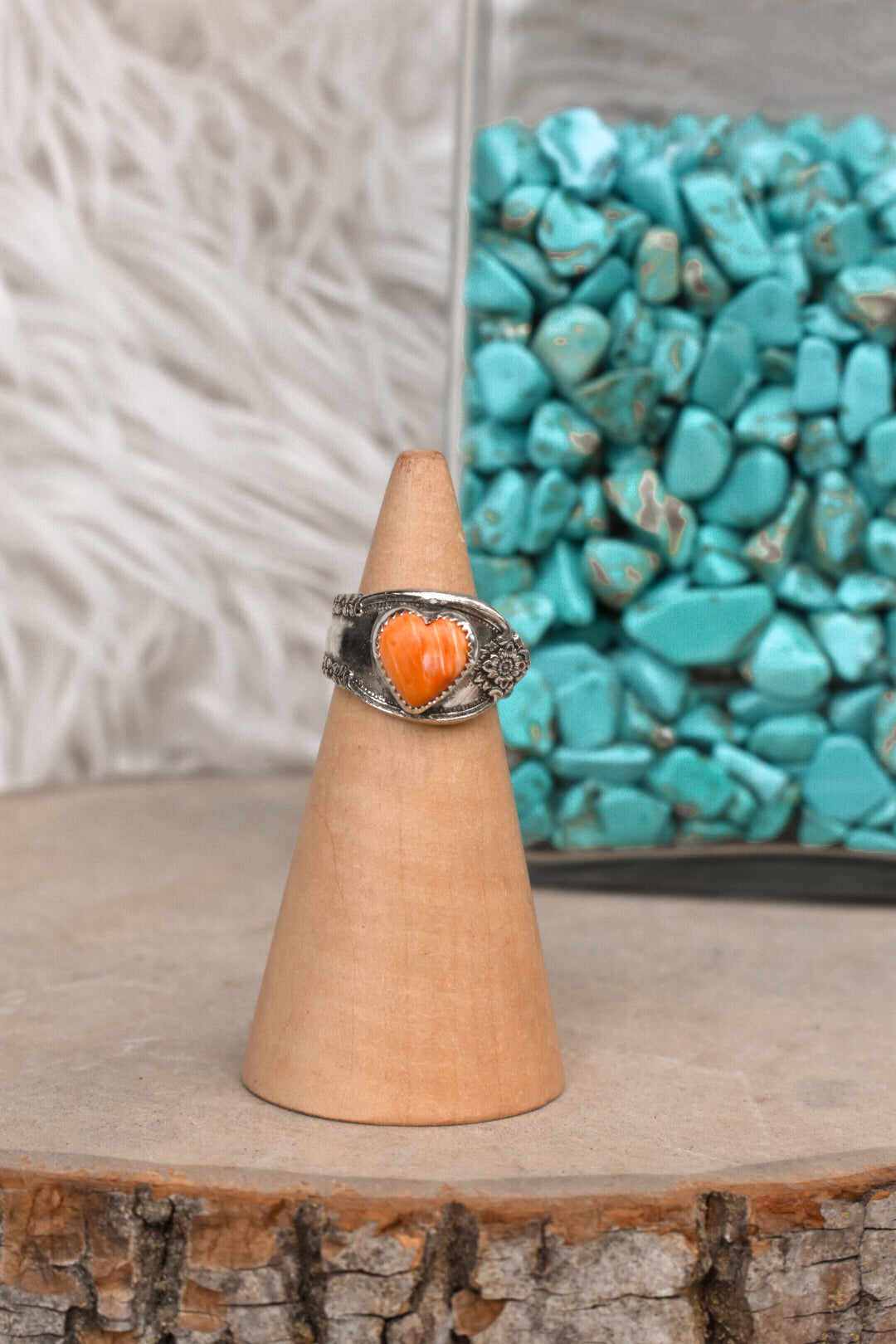 the coral skies ring size 6.75