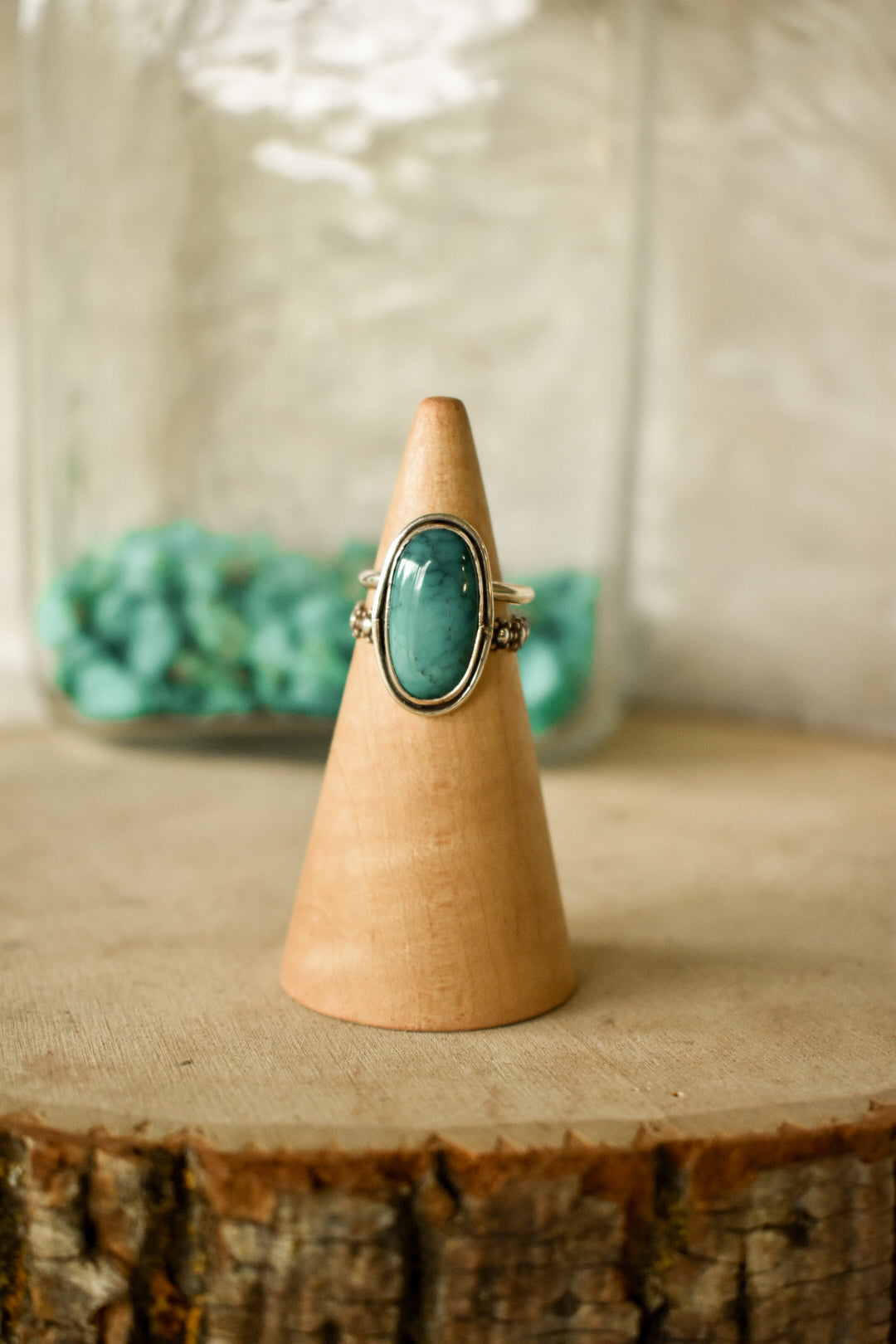 The Blue Daisy Ring size 8.5